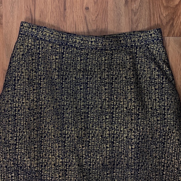 Tucker for Target Metallic Gold&Navy Pencil Skirt - Picture 2 of 8